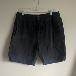 H&M Black Tie/Button Closure Flat Front Shorts Casual Style